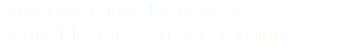 Proyectos e instalaciones de Redes Eléctricas en baja tensión